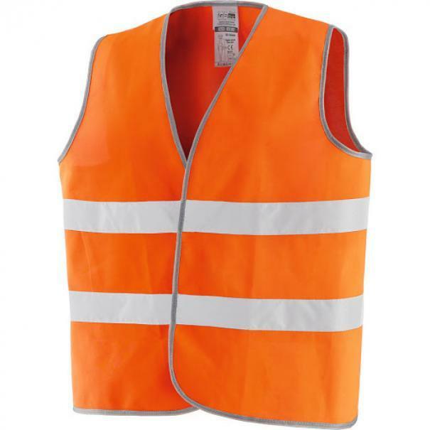 riva gilet ad alta visibilità' neri arancio fluo - foto 1