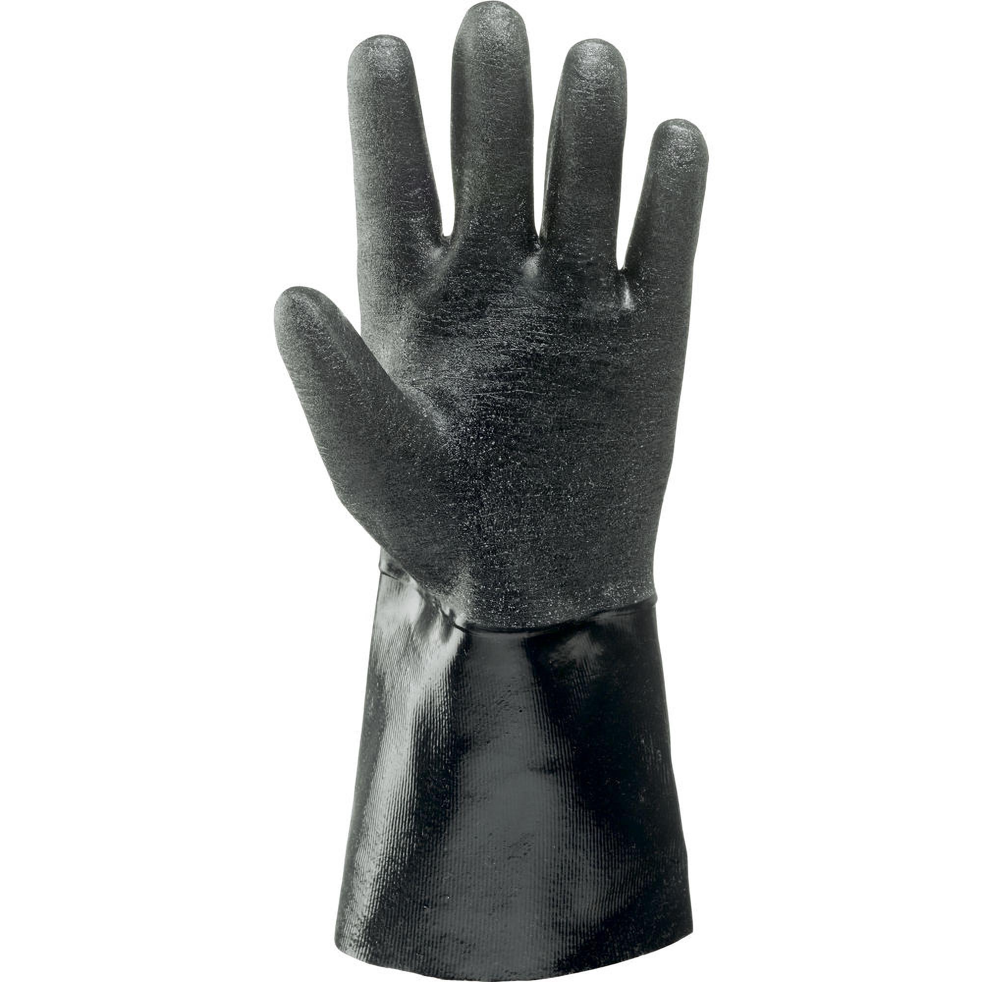 neri guanto da lavoro neri ficus impregnato in neoprene - foto 2