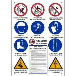Cartello polionda normativa cantieri