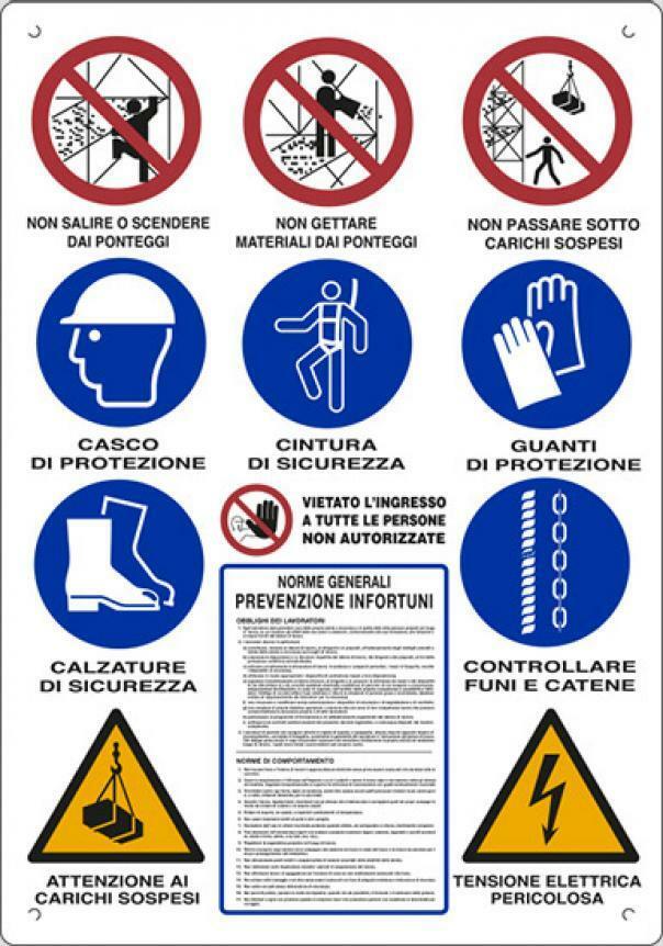 rivasafe cartello polionda normativa cantieri - foto 1