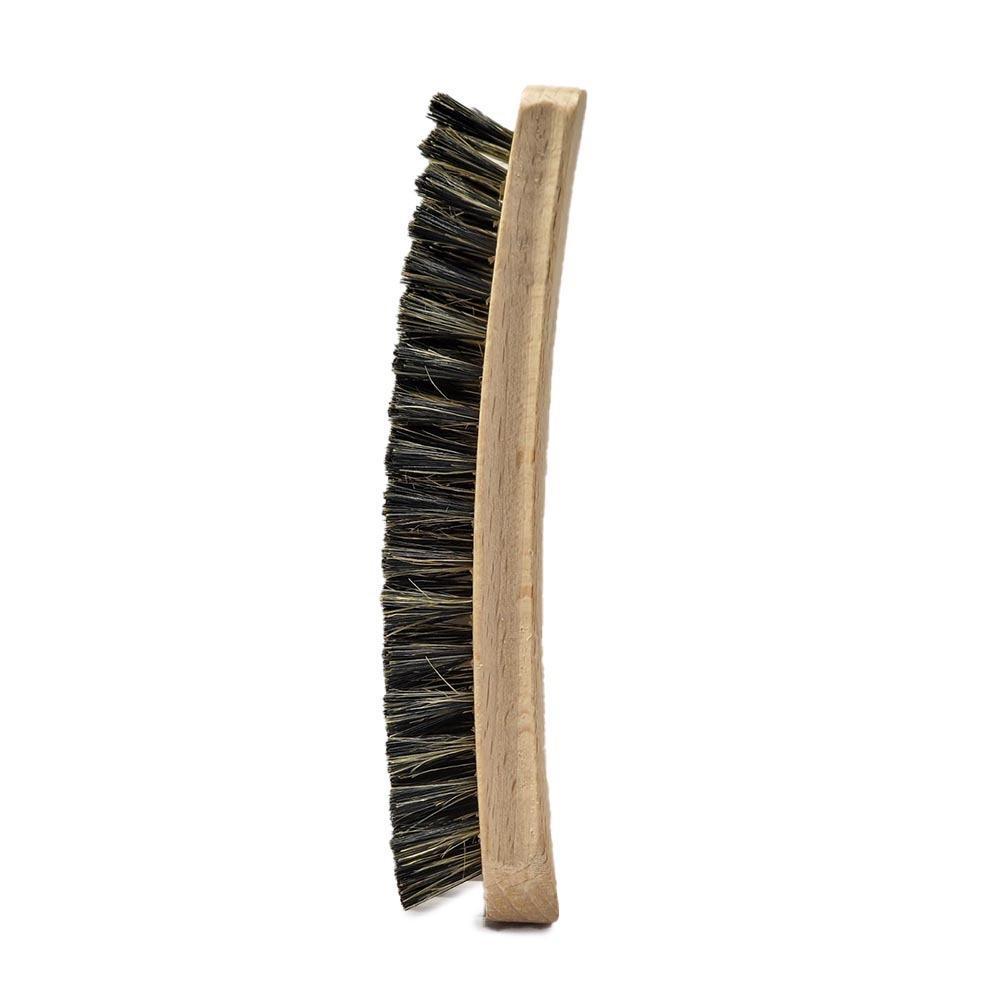  spazzola in legno RivaSafe con setole nere u00e8 l'ideale per la manutenzione e la cura delle tue calzature in pelle.