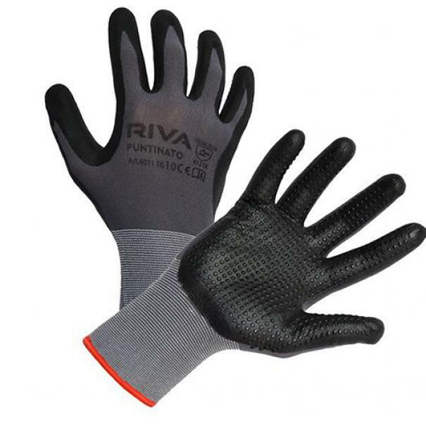 rivasafe guanto da lavoro rivasafe puntinato nero - foto 1