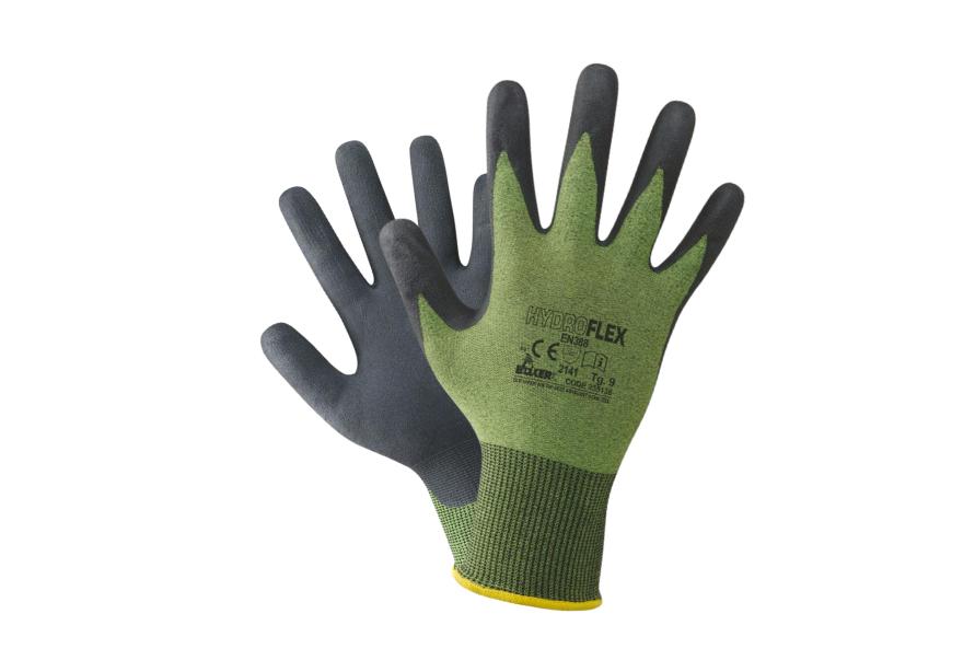 neri guanto da lavoro neri hidro flex verde - foto 1