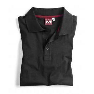 Polo  fox nera manica corta
