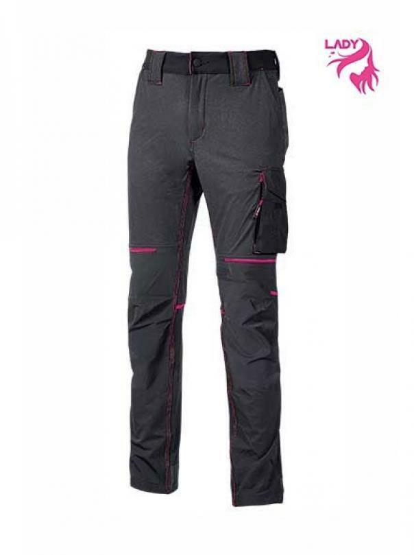 u-power pantalone da lavoro donna u power world lady grigio - foto 1