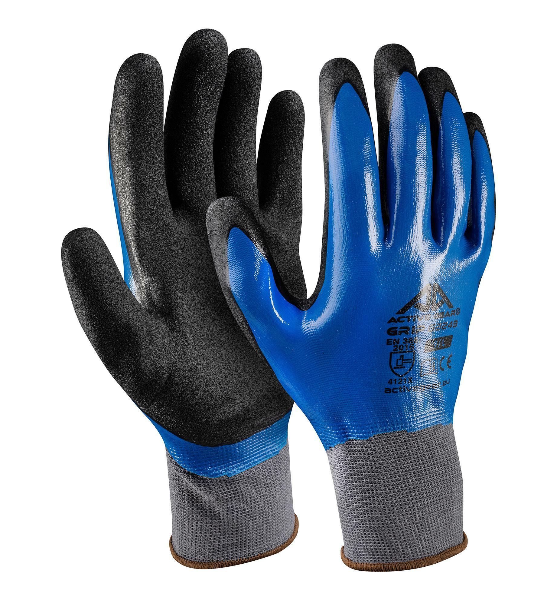 active gear guanto da lavoro active gear grip blu - foto 1
