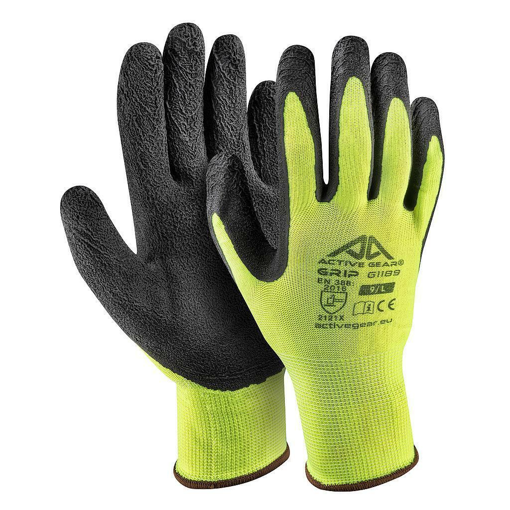 active gear guanto da lavoro active gear light crinkle giallo - foto 1