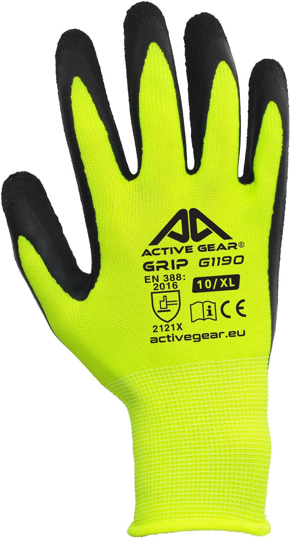 active gear guanto da lavoro active gear light crinkle giallo - foto 3