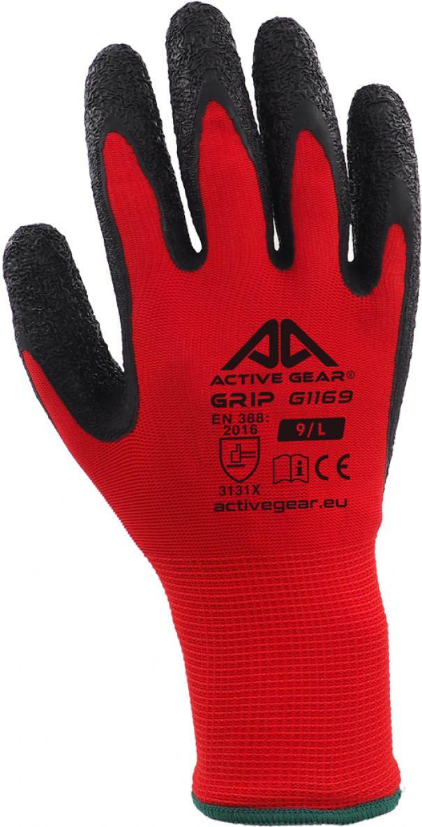 active gear guanto da lavoro active gear red grip - foto 2