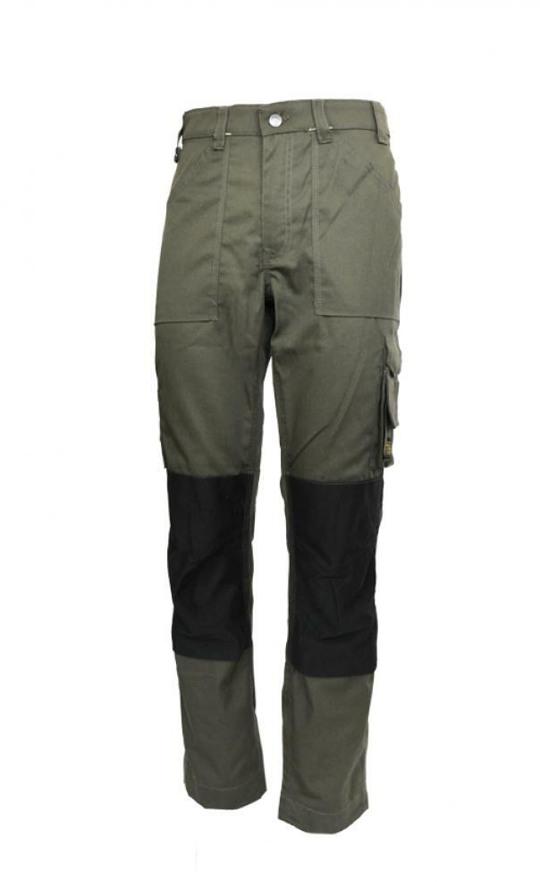 rica lewis pantalone da lavoro rica lewis mobilon verde oliva - foto 1