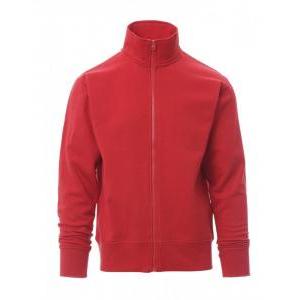 Felpa full zip  houston rosso