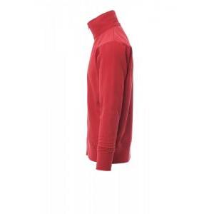 Felpa full zip  houston rosso