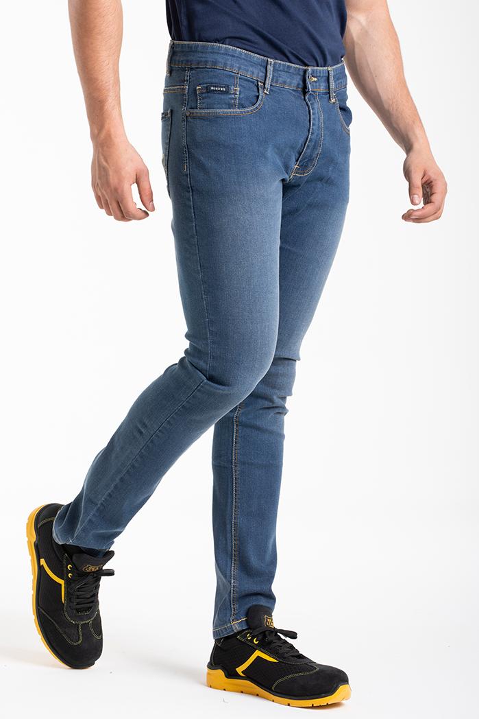 rica lewis jeans da lavoro rica lewis work 3 denim blue - foto 2