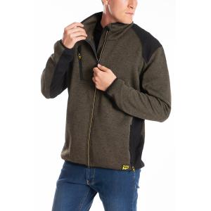 Felpa zippata rica lews richies verde militare