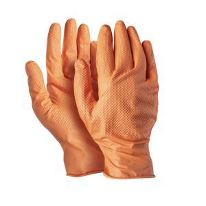 Guanto nitrile spessorato arancione diamond grip