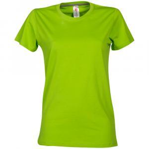 T-shirt  sunset lady. verde acido