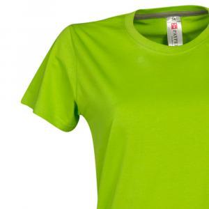 T-shirt  sunset lady. verde acido