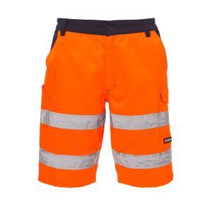 Bermuda alta visibilita'  craft. arancio fluo
