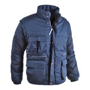 Giubbotto  sottozero superantares blu navy - maniche staccabili