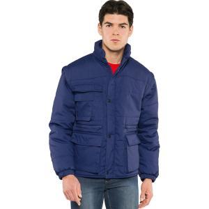 Giubbotto  sottozero superantares blu navy - maniche staccabili