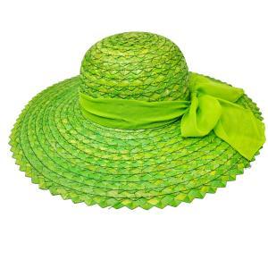 Cappello di paglia formentera lady. verde mela