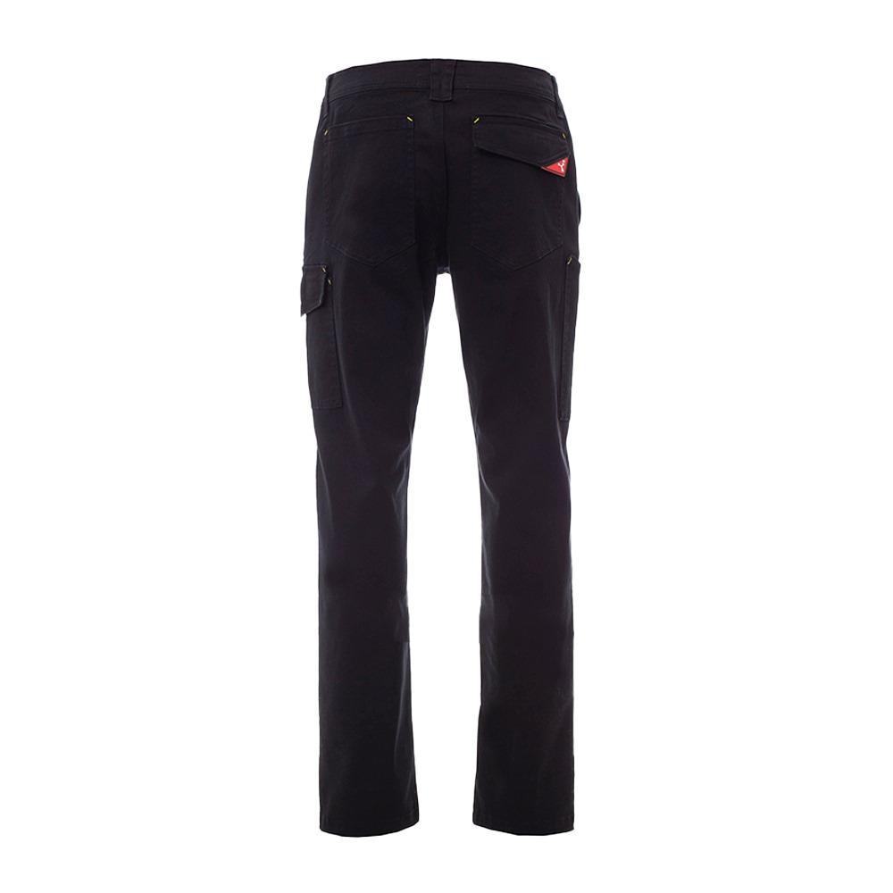 Pantalone Payper Power Stretch summer NERO - Vista posteriore: pantalone rinforzato con tasche strategicamente posizionate per PRATICITu00e0, ideale per lavori impegnativi e  in ambienti di lavoro dinamici.