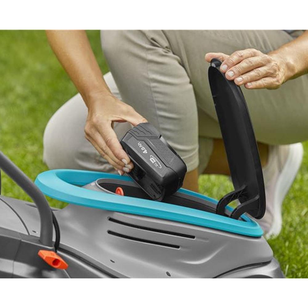 gardena rasaerba a batteria gardena power max 32/18v p4a - foto 4